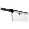 360 Multi-Use Mobile Magnetic Dry Erase Easel, 27" x 41", White Surface, Black Steel Frame