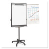 Tripod Extension Bar Magnetic Gold Ultra Dry Erase Easel, 30" x 36", White Surface, Black/Satin Aluminum Frame