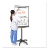 Tripod Extension Bar Magnetic Gold Ultra Dry Erase Easel, 30" x 36", White Surface, Black/Satin Aluminum Frame