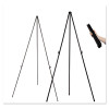 Lightweight Instant Easel, 61.5" Tall, Metal, Black
