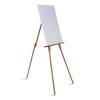 Oak Display Tripod Easel, 60" High, Wood/Brass