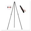 Heavy-Duty Instant Easel, 61.5" Tall, Metal, Black