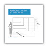 Magnetic Glass Dry Erase Board, 36" x 24", Opaque White Surface