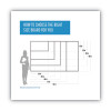 Magnetic Glass Dry Erase Board, 48" x 36", Opaque White Surface