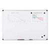 Value Lacquered Steel Magnetic Dry Erase Board, 18" x 24", White Surface, Satin Aluminum Frame