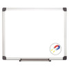 Value Lacquered Steel Magnetic Dry Erase Board, 24" x 36", White Surface, Satin Aluminum Frame