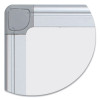 Earth Silver Easy Clean Dry Erase Boards, 72" x 48", White Surface, Satin Aluminum Frame