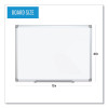 Earth Silver Easy Clean Dry Erase Boards, 72" x 48", White Surface, Satin Aluminum Frame
