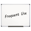 Value Lacquered Steel Magnetic Dry Erase Board, 72" x 48", White Surface, Satin Aluminum Frame