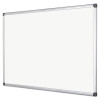 Value Lacquered Steel Magnetic Dry Erase Board, 72" x 48", White Surface, Satin Aluminum Frame