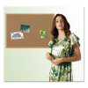 Earth Cork Board, 36" x 24", Tan Surface, Oak Finished Wood Frame