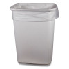 Low-Density Waste Can Liners, 23 Gal, 0.9 Mil, 28" x 45", Clear, Perforated Roll, 25 Bags/Roll, 8 Rolls/Carton
