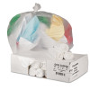 High-Density Can Liners, 33 Gal, 9 Mic, 33" x 39", Natural, Perforated Roll, 25 Bags/Roll, 20 Rolls/Carton