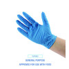 395 Series Disposable General-Purpose Nitrile Gloves, Powder-Free, Large, 5 Mil Thick, 9.5" Long, Blue, 100/Box