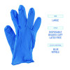 395 Series Disposable General-Purpose Nitrile Gloves, Powder-Free, Large, 5 Mil Thick, 9.5" Long, Blue, 100/Box