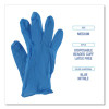 395 Series Disposable General-Purpose Nitrile Gloves, Powder-Free, Medium, 5 Mil Thick, 9.5" Long, Blue, 100/Box