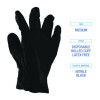 396 Series Disposable General-Purpose Nitrile Gloves, Powder-Free, Medium, 4.4 Mil Thick, 9.5" Long, Black, 100/Bx, 10 Bx/Ct