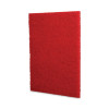 Buffing Floor Pads, 20 x 14, Red, 10/Carton