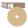 Burnishing Floor Pads, 27" Diameter, Tan, 5/Carton