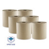 Hard Wound Towel, 1 Ply, 8" x 700 Ft, Kraft, 6/Carton