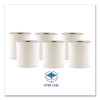 Hard Wound Towel, 1 Ply, 8" x 700 Ft, White, 6/Carton