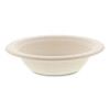Bagasse Pfas-Free Dinnerware, Round Bowl, Sugarcane, 12 Oz, Tan, 1,000/Carton