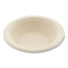 Bagasse Pfas-Free Dinnerware, Round Bowl, Sugarcane, 12 Oz, Tan, 1,000/Carton
