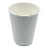 Paper Hot Cups, Double-Walled, 12 Oz, White, 25/Pack
