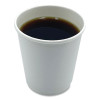 Paper Hot Cups, Double-Walled, 8 Oz, White, 500/Carton