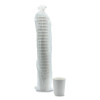 Paper Hot Cups, Double-Walled, 8 Oz, White, 25/Pack