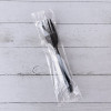 Mediumweight Wrapped Polypropylene Cutlery, Fork, Plastic, Black, 1,000/Carton