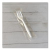 Mediumweight Wrapped Polypropylene Cutlery, Fork, 5.51", Plastic, White, 1,000/Carton