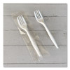 Mediumweight Wrapped Polypropylene Cutlery, Fork, 5.51", Plastic, White, 1,000/Carton
