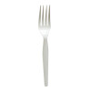 Heavyweight Wrapped Polystyrene Cutlery, Fork, Plastic, White, 1,000/Carton