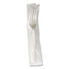 Heavyweight Wrapped Polystyrene Cutlery, Fork, Plastic, White, 1,000/Carton