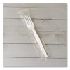 Heavyweight Wrapped Polystyrene Cutlery, Fork, Plastic, White, 1,000/Carton