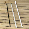 Wrapped Giant Straws, 10.25", Polypropylene, Black, 300/Pack, 4 Packs/Carton