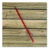 Wrapped Giant Straws, 10.25", Polypropylene, Red, 300/Pack, 4 Packs/Carton