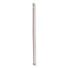 Wrapped Giant Straws, 10.25", Polypropylene, Red, 300/Pack, 4 Packs/Carton