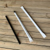Giant Straws, 7.75", Polypropylene, Black, 150/Pack, 10 Packs/Carton
