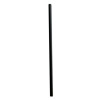 Giant Straws, 7.75", Polypropylene, Black, 150/Pack, 10 Packs/Carton