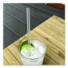 Giant Straws, 7.75", Polypropylene, Clear, 150/Pack, 10 Packs/Carton
