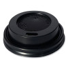 Hot Cup Lids, Fits 4 Oz Hot Cups, Plastic, Black, 1,000/Carton