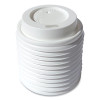 Hot Cup Lids, Fits 4 Oz Hot Cups, Plastic, White, 1,000/Carton