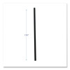 Jumbo Straws, 7.75", Polypropylene, Black, 250/Pack, 50 Packs/Carton