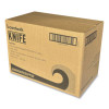 Mediumweight Wrapped Polypropylene Cutlery, Knife, Plastic, Black, 1,000/Carton