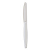 Heavyweight Wrapped Polystyrene Cutlery, Knife, Plastic, White, 1,000/Carton
