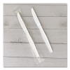 Heavyweight Wrapped Polystyrene Cutlery, Knife, Plastic, White, 1,000/Carton