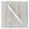Heavyweight Wrapped Polystyrene Cutlery, Knife, Plastic, White, 1,000/Carton