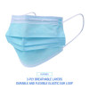 Three-Ply General Use Face Mask, Polypropylene, One Size Fits Most, Blue, 50/Box